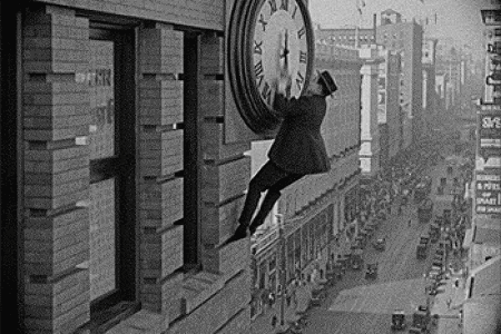 찰리 채플린 영화 '모던 타임즈(Modern Times)' 의 촬영 기법. GIF
