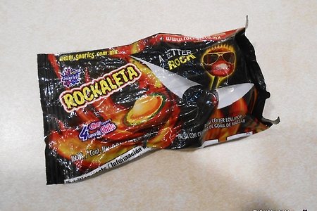 [멕시코] 고추맛 막대사탕 Rockaleta Gum Center Lollipop