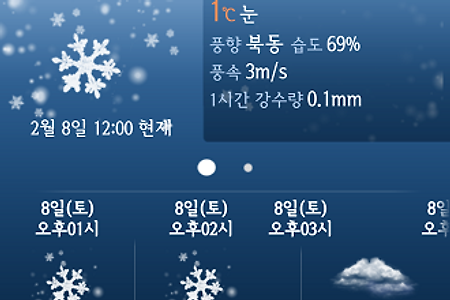눈오는 날, 미세먼지 없이 깨끗한 서울
