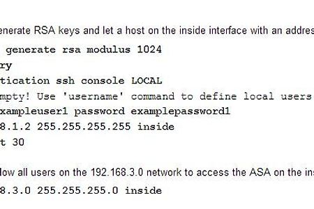 Cisco ASA(9.1) 5500-X ssh 접속 방법