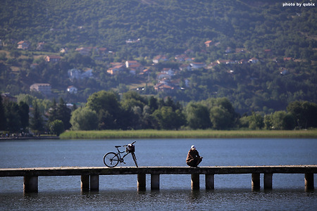 [마케도니아 오흐리드 호수 여행] 자전거가 있는 풍경