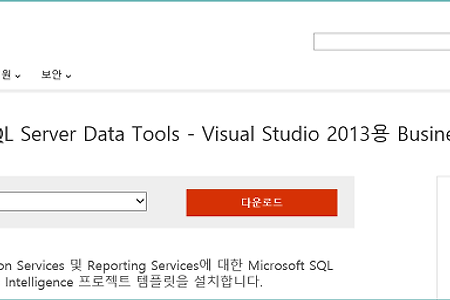 SQL Server Data Tools(SSDT) 설치하기