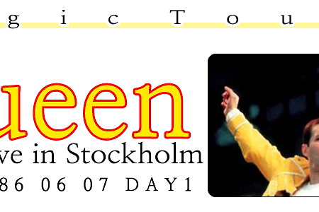 Queen 매직투어의 시작 Stockholm (19860607) 콘서트