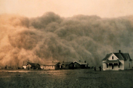 [미국] 1930년대 미중부 가뭄과 먼지사발(Dust Bowl) 폭풍 - 먼지가 모든 걸 앗아갔어요.