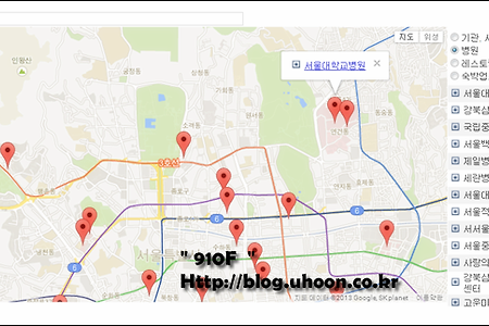 Google Places API를 이용한 주변 지역 정보 검색