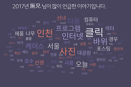 2017년 블로그 통계