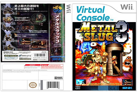 Metal Slug 메탈슬러그 3, メタルスラッグ 3 - Wii VC, NeoGeo