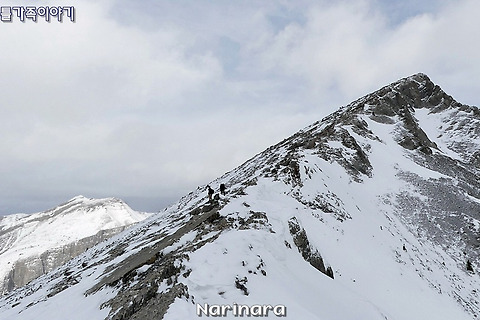 [Alberta/Canmore] Ha Ling Peak in Winter - 2,470m
