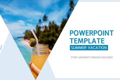 여름 바다 무료 파워포인트 PPT 템플릿 summer free power point template download