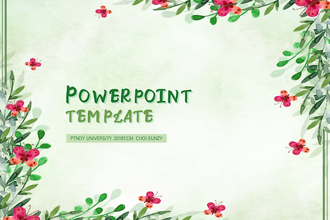 자연 환경 무료 ppt 템플릿 free power point template download