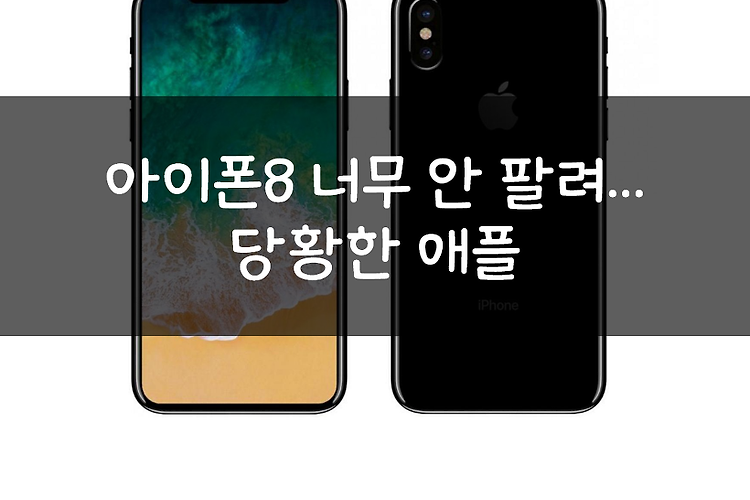 [2017.10.26] 아이폰8 너무 안 팔려…당황한 애플