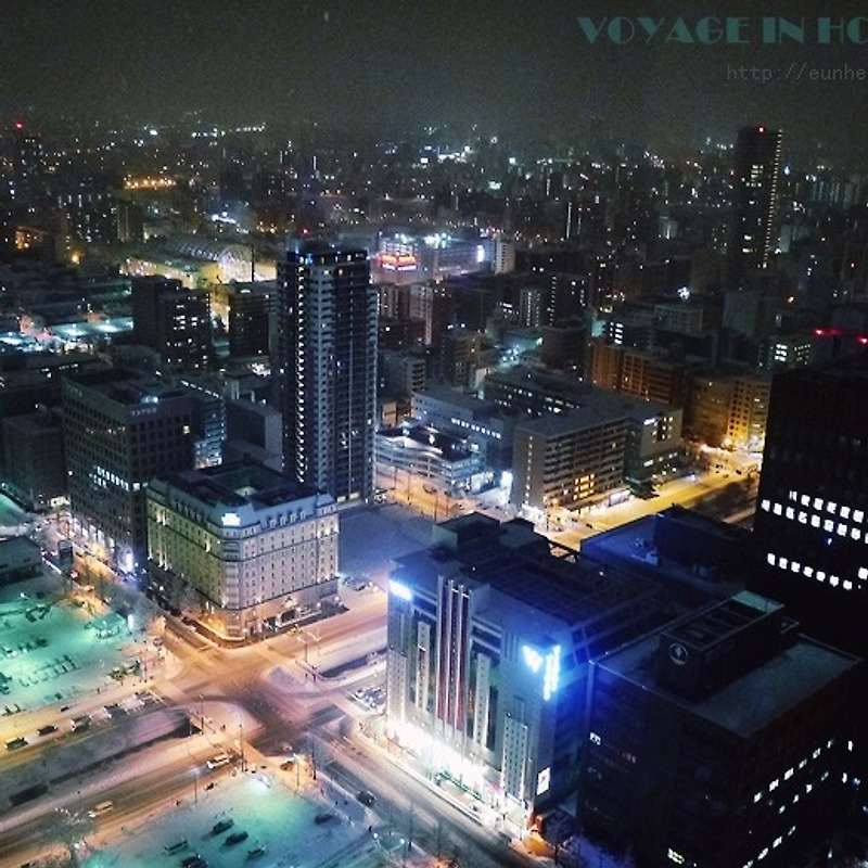 일본 북해도여행 #14 - 삿포로 시내의 밤