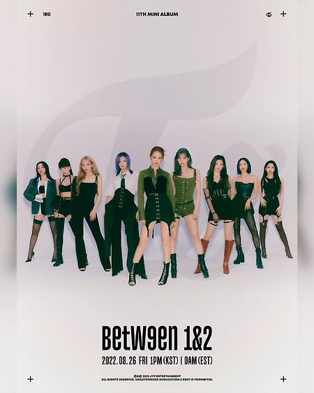 트와이스 11번쨰 미니 앨범 "BETWEEN 1&2" 맴버별 티저 이미지 - 1