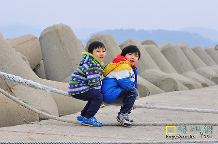 두 아들..(만리포에서..)