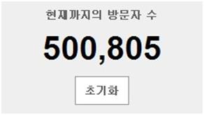 티스토리 방문자수 500,000명 돌파!!