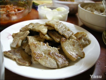 주말인데, 삼겹살에 소주한잔?? (삼겹살 염장샷)