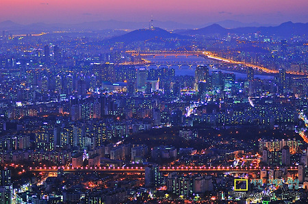 남한산성 야경사진~(서문부근)