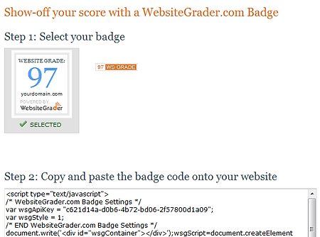 블로그나 웹사이트의 등급(점수) 무료 분석 Website Grader