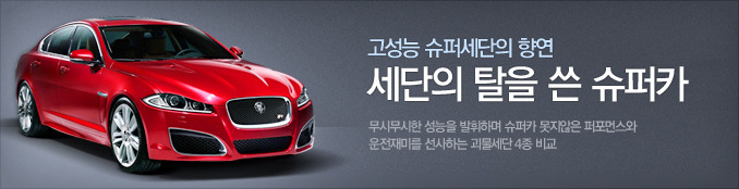 고성능 슈퍼세단의 향연 - 세단의 탈을 쓴 슈퍼카들