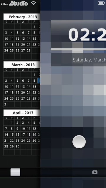  ios7의 새로운 잠금화면