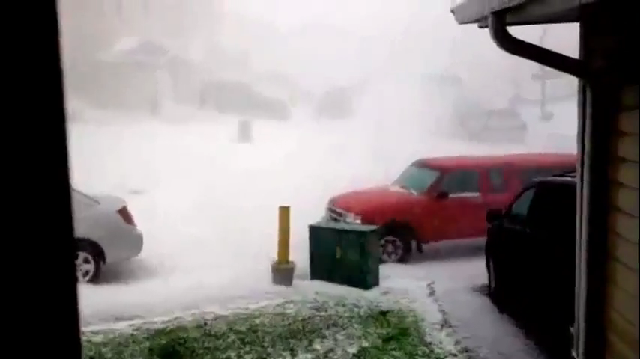  우박이 이렇게 무섭다니