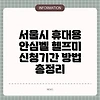 서울시 휴대용 안심벨 헬프미 신청기간 방법 총정리
