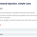 Lab: OS command injection, simple case