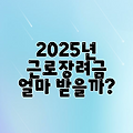 2025년 근로장려금 얼마 받을까?