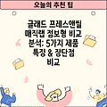 글래드 프레스앤씰 매직랩 점보형 비교 분석: 5가지 제품 특징 & 장단점 비교