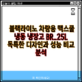 블랙라이노 차량용 맥스쿨 냉동 냉장고 BR_25L 독특한 디자인과 성능 비교 분석