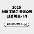 2025 서울 조부모 돌봄수당 신청 바로가기✅