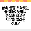 꿈속 신발 도둑맞는 꿈 해몽: 뜻밖의 손실과 새로운 시작을 알리는 신호?