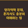 양자역학 문제, 혼자서도 충분히 이해하는 법