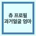 츄 프로필 과거얼굴 엄마