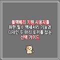 블랙베리 키원 사용자를 위한 필수 액세서리 기능과 디자인 두 마리 토끼를 잡는 선택 가이드