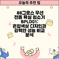 88그로스 무선 전동 욕실 청소기 BPLD01: 혼합색상 디자인과 강력한 성능 비교 분석