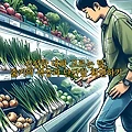 신선한 대파 고르는 팁, 줄기의 색상과 단단함 확인하기