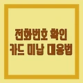 15662490 | 전화번호 확인, 카드 미납 안내 대응법 알아보기