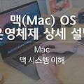 맥북프로 맥(Mac) OS 운영체제 상세 설명