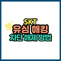 SKT 유심 해킹 차단 해제 방법 비대면 계좌개설 여신거래 안심차단 해제 직접 해봤어요