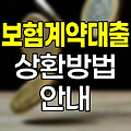 한화손해보험 보험계약대출 상환방법