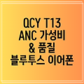 QCY T13 ANC APP 블루투스 이어폰 가성비와 품질 두 마리 토끼를 잡다