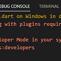 Flutter - Exception: Building with plugins requires symlink support. Please enable Developer Mode in your system settings. Run  start ms-settings:developers to open settings.