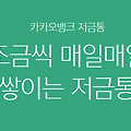 카카오뱅크 저금통 : 언제 어디서나 꺼내볼수 있는 나만의 저금통