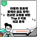 자동차 루프랙 트랙션 보드 장착: 견고한 고정을 위한 Top 5 키트 비교 분석