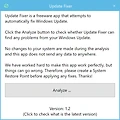 Windows 업데이트 문제 자동 해결 - Update Fixer 1.2ver