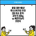 품절 대란 예상! 옥수수마가린 추천 2종 비교 분석: 오뚜기 200g vs 에프터눈티 프런치