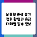 뇌출혈 증상 초기 징후 확인과 응급 대처법 필수 정보