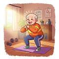 헬스장 가지 마세요! 무릎 부담 없이 집에서 따라하는 60대 홈트 BEST 3