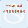 수이(SUI) 코인 소개 및 전망과 분석